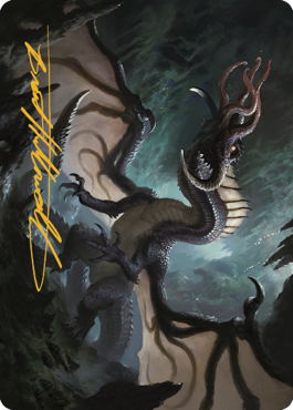 Brainstealer Dragon Art Card (Gold-Stamped Signature) [Commander Legends: Battle for Baldur's Gate Art Series] | L.A. Mood Comics and Games