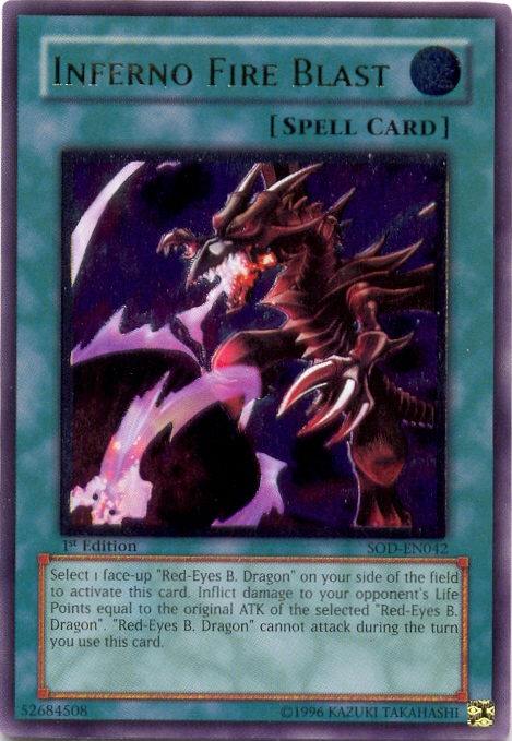 Inferno Fire Blast [SOD-EN042] Ultimate Rare | L.A. Mood Comics and Games