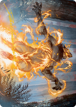 Burn the Accursed Art Card (Gold-Stamped Signature) [Innistrad: Midnight Hunt Art Series] | L.A. Mood Comics and Games
