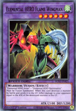 Elemental HERO Flame Wingman [SGX1-ENA21] Common | L.A. Mood Comics and Games
