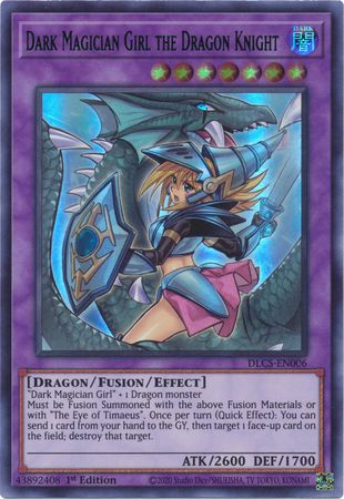 Dark Magician Girl the Dragon Knight (Alternate Art) (Blue) [DLCS-EN006] Ultra Rare | L.A. Mood Comics and Games