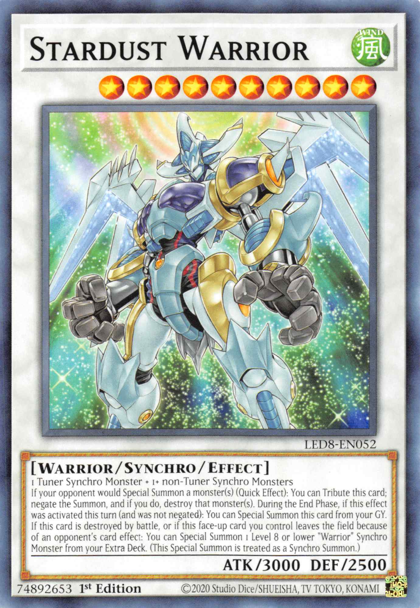 Stardust Warrior [LED8-EN052] Common | L.A. Mood Comics and Games