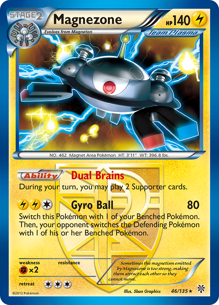 Magnezone (46/135) [Black & White: Plasma Storm] | L.A. Mood Comics and Games
