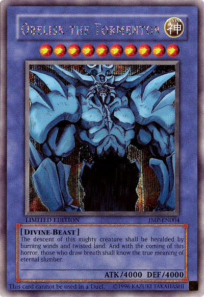 Obelisk the Tormentor [JMP-EN004] Secret Rare | L.A. Mood Comics and Games