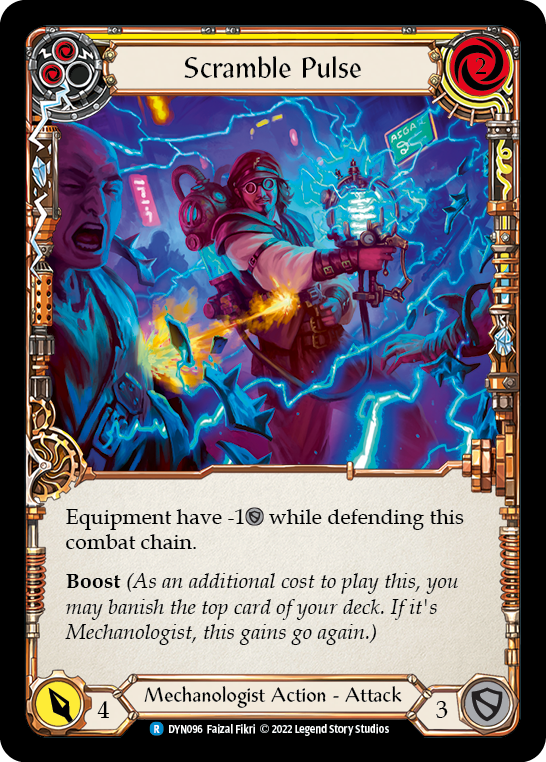 Scramble Pulse (Yellow) [DYN096] (Dynasty)  Rainbow Foil | L.A. Mood Comics and Games