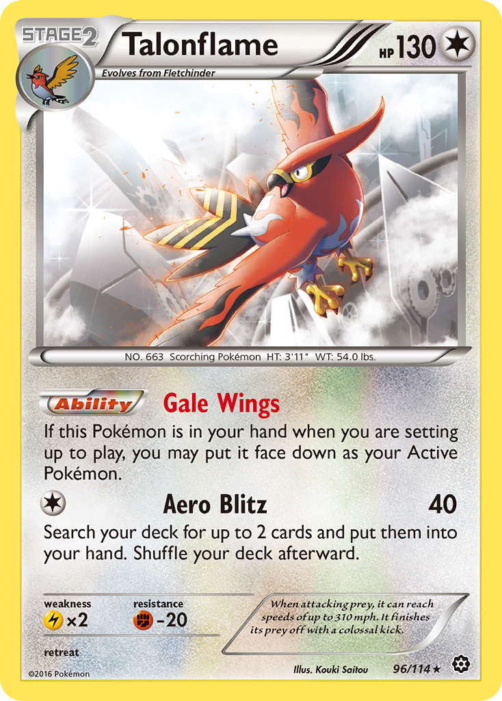 Talonflame (96/114) [XY: Steam Siege] | L.A. Mood Comics and Games