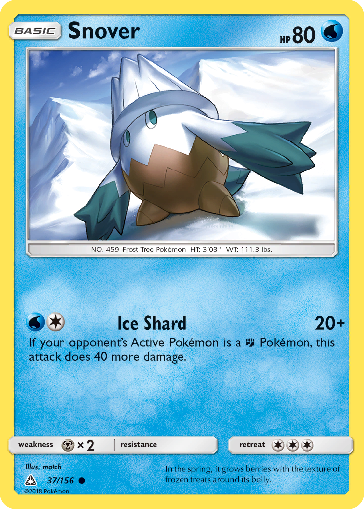 Snover (37/156) [Sun & Moon: Ultra Prism] | L.A. Mood Comics and Games