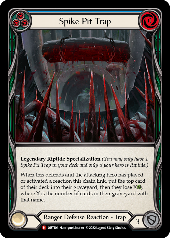 Spike Pit Trap [OUT104] (Outsiders)  Rainbow Foil | L.A. Mood Comics and Games