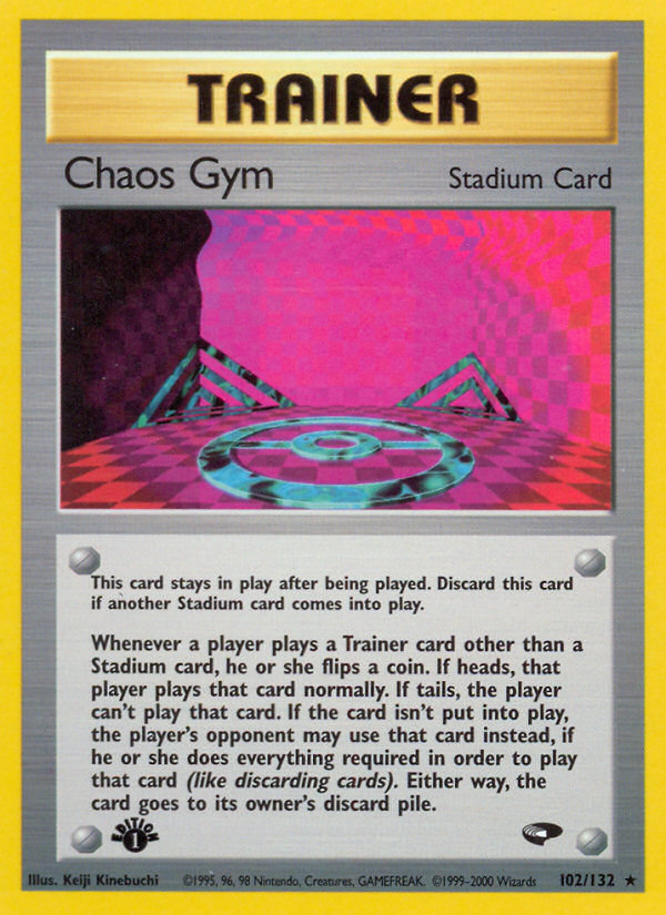 Chaos Gym (102/132) [Gym Challenge 1st Edition] | L.A. Mood Comics and Games