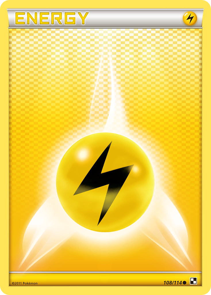 Lightning Energy (108/114) [Black & White: Base Set] | L.A. Mood Comics and Games