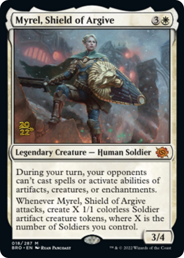 Myrel, Shield of Argive [The Brothers' War Prerelease Promos] | L.A. Mood Comics and Games