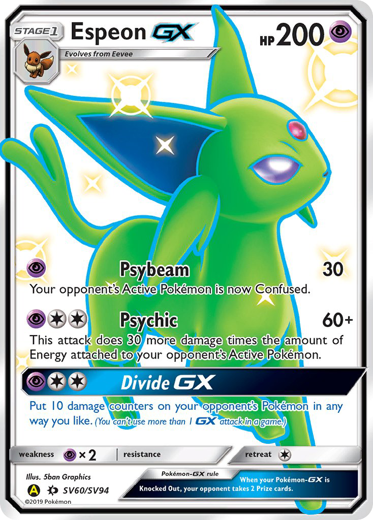 Espeon GX (SV60/SV94) [Sun & Moon: Hidden Fates - Shiny Vault] | L.A. Mood Comics and Games