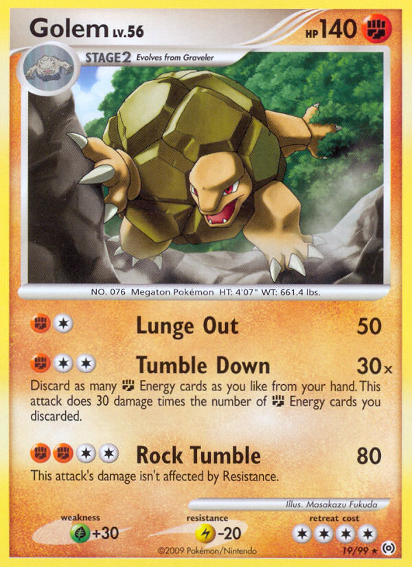 Golem (19/99) [Platinum: Arceus] | L.A. Mood Comics and Games