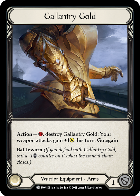 Gallantry Gold [MON108-CF] (Monarch)  1st Edition Cold Foil | L.A. Mood Comics and Games