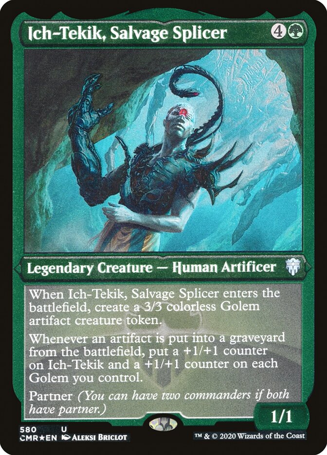 Ich-Tekik, Salvage Splicer (Etched) [Commander Legends] | L.A. Mood Comics and Games