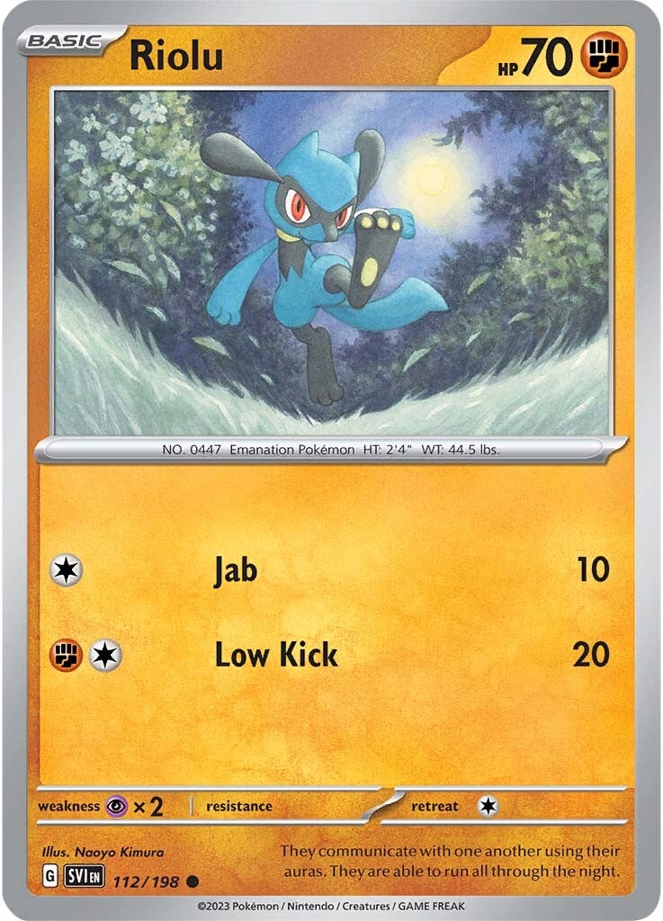 Riolu (112/198) [Scarlet & Violet: Base Set] | L.A. Mood Comics and Games