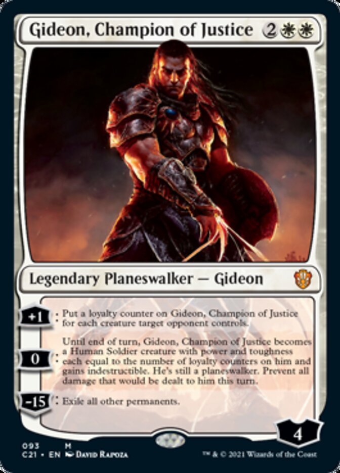 Gideon, Champion of Justice [Commander 2021] | L.A. Mood Comics and Games