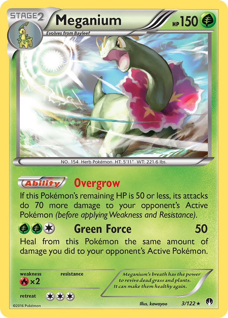 Meganium (3/122) (Cosmos Holo) (Blister Exclusive) [XY: BREAKpoint] | L.A. Mood Comics and Games