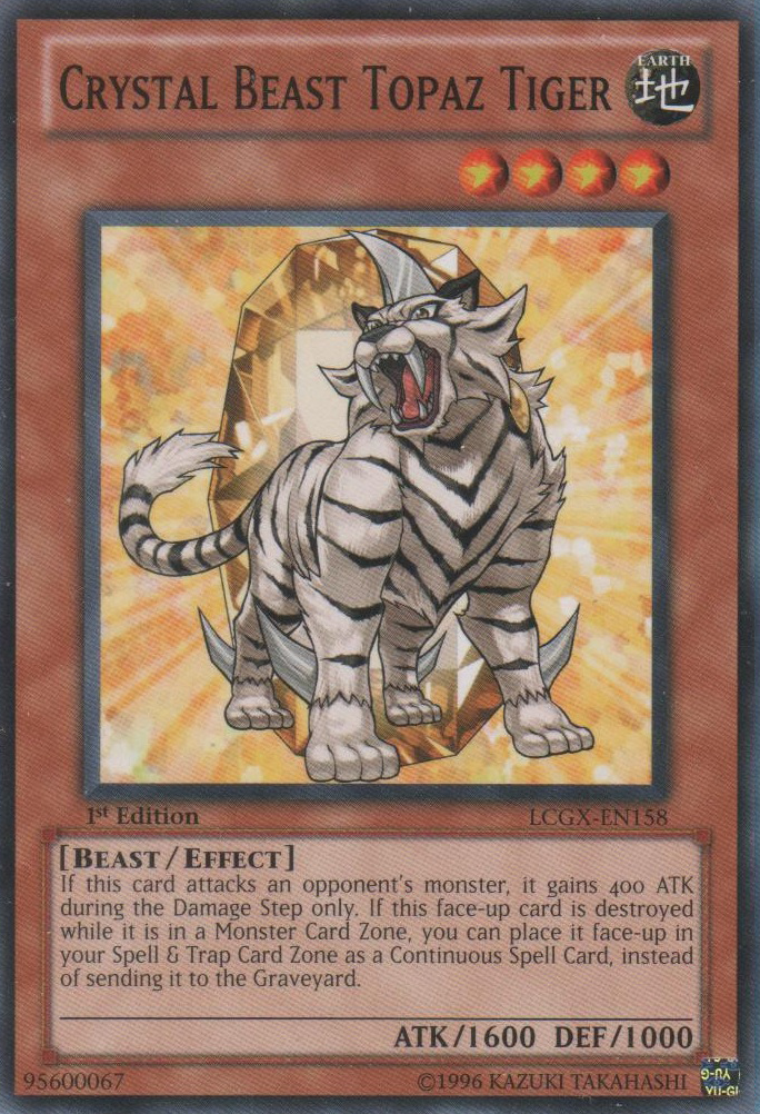Crystal Beast Topaz Tiger [LCGX-EN158] Common | L.A. Mood Comics and Games