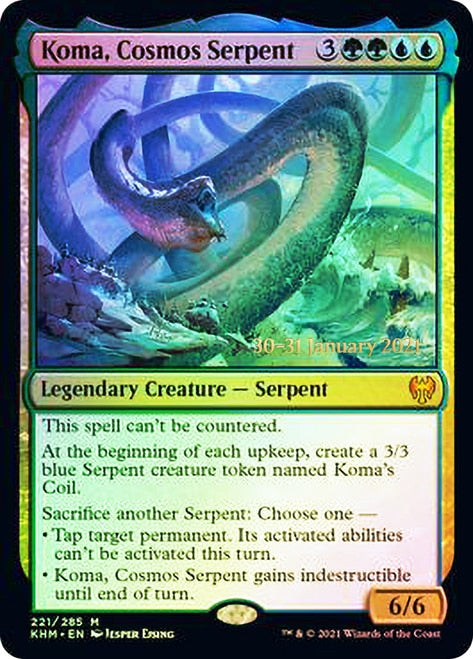 Koma, Cosmos Serpent [Kaldheim Prerelease Promos] | L.A. Mood Comics and Games