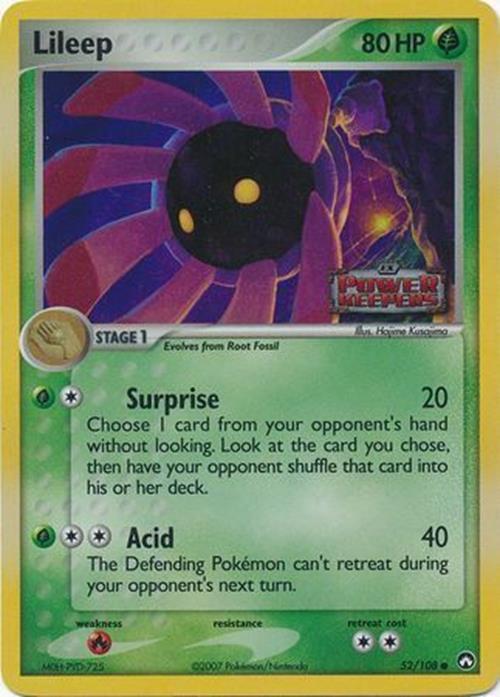 Lileep (52/108) (Stamped) [EX: Power Keepers] | L.A. Mood Comics and Games