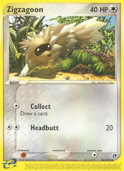 Zigzagoon (85/100) [EX: Sandstorm] | L.A. Mood Comics and Games