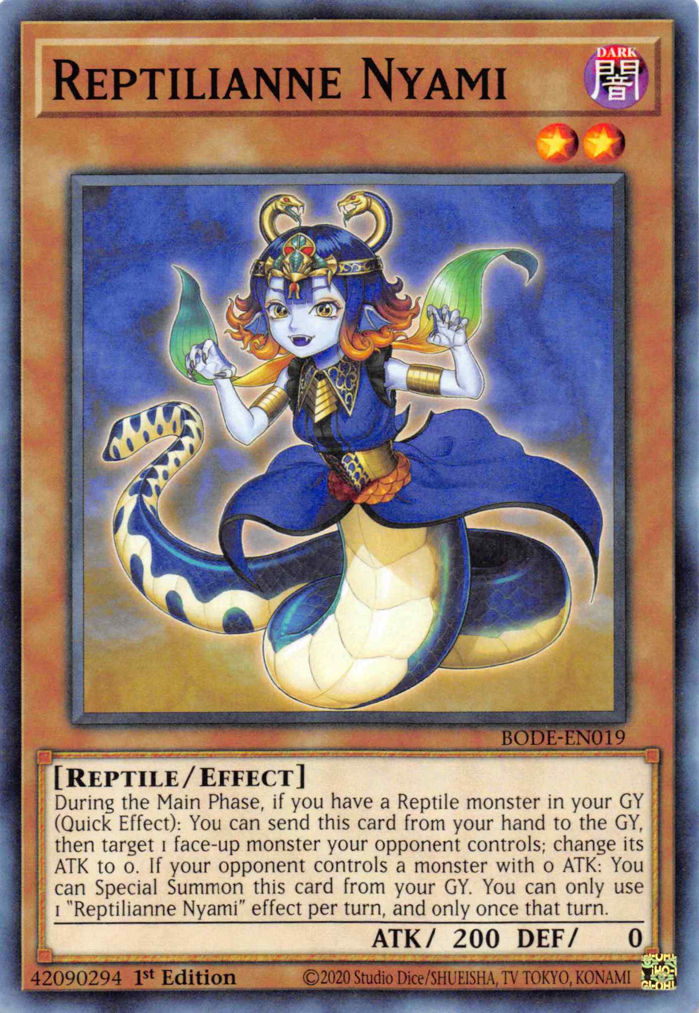 Reptilianne Nyami [BODE-EN019] Common | L.A. Mood Comics and Games