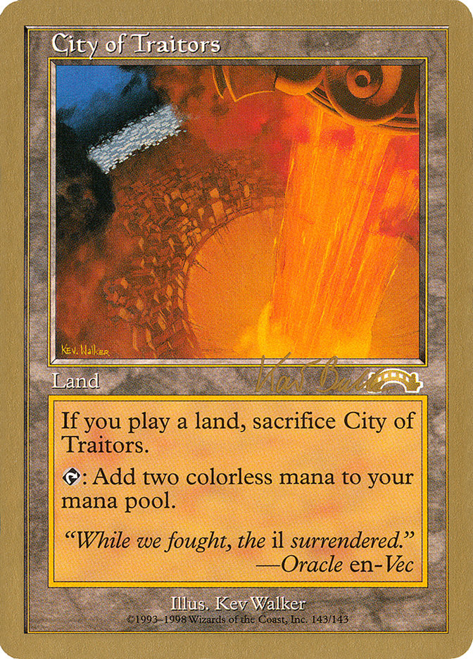 City of Traitors (Kai Budde) [World Championship Decks 1999] | L.A. Mood Comics and Games