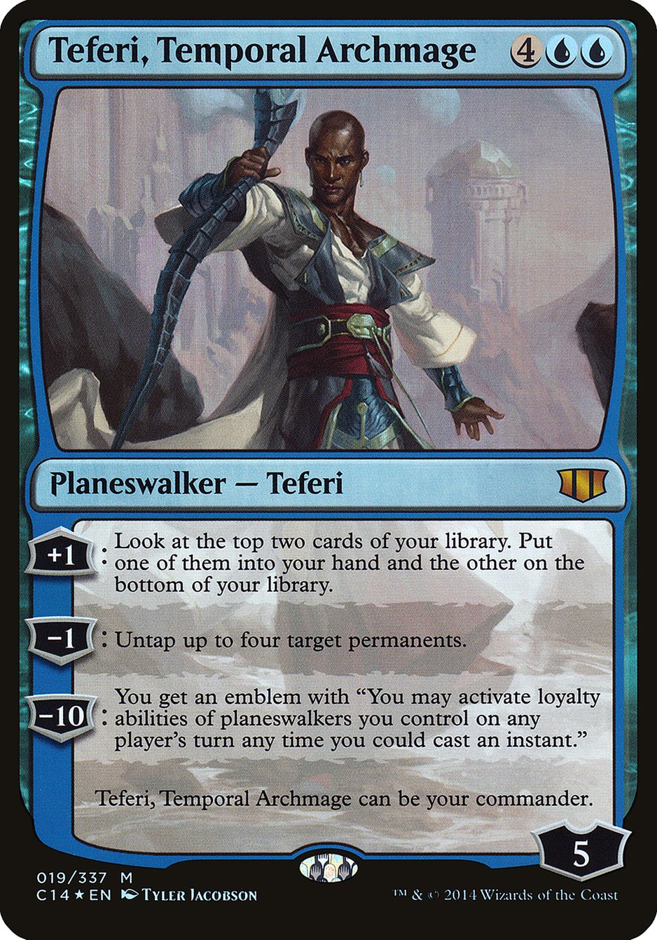 Teferi, Temporal Archmage (Oversized) [Commander 2014 Oversized] | L.A. Mood Comics and Games