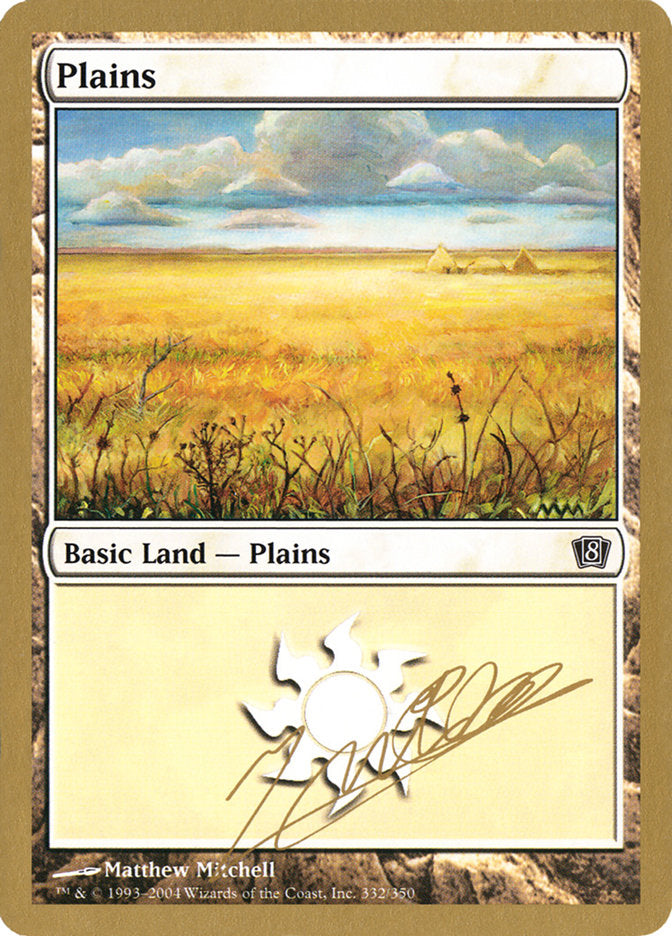 Plains (jn332) (Julien Nuijten) [World Championship Decks 2004] | L.A. Mood Comics and Games