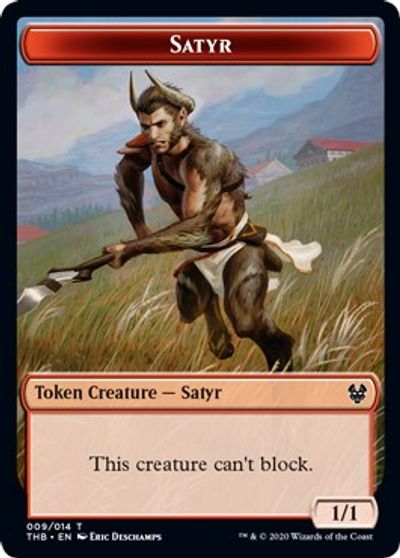 Satyr // Goblin Construct Double-Sided Token [Challenger Decks 2021 Tokens] | L.A. Mood Comics and Games