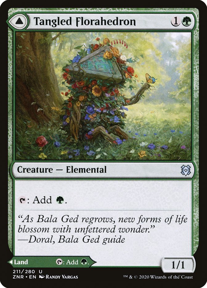 Tangled Florahedron // Tangled Vale [Zendikar Rising] | L.A. Mood Comics and Games