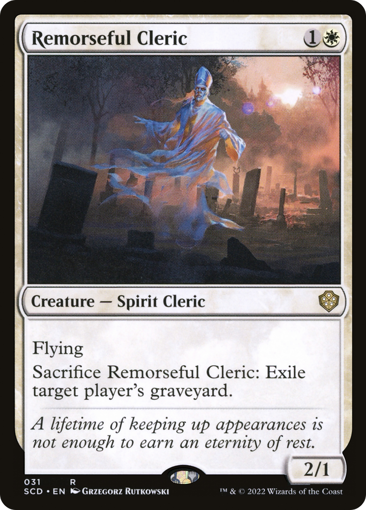 Remorseful Cleric [Starter Commander Decks] | L.A. Mood Comics and Games