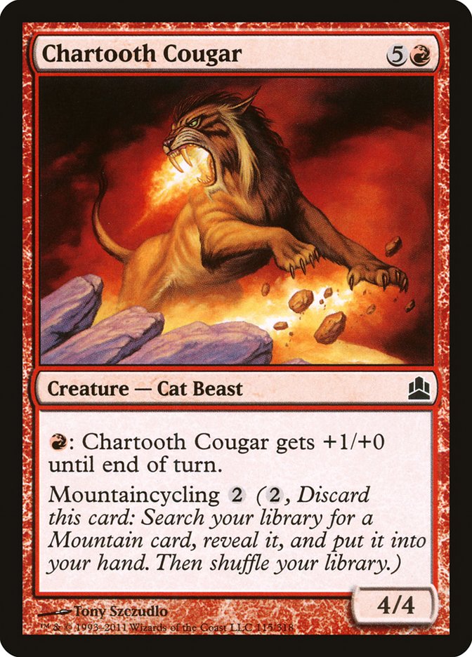 Chartooth Cougar [Commander 2011] | L.A. Mood Comics and Games