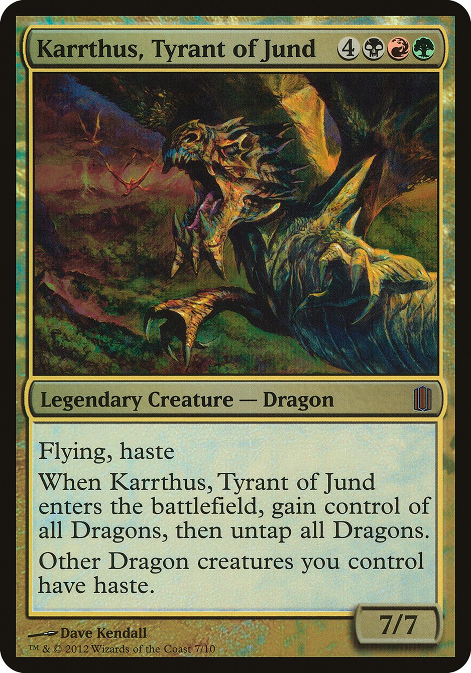 Karrthus, Tyrant of Jund (Oversized) [Commander's Arsenal Oversized] | L.A. Mood Comics and Games