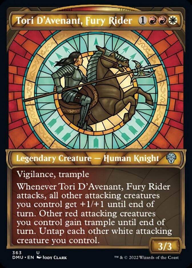 Tori D'Avenant, Fury Rider (Showcase Textured) [Dominaria United] | L.A. Mood Comics and Games