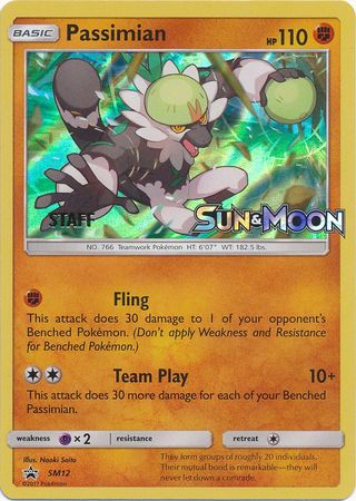 Passimian (SM12) (Staff Prerelease Promo) [Sun & Moon: Black Star Promos] | L.A. Mood Comics and Games