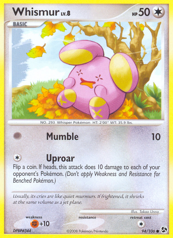 Whismur (94/106) [Diamond & Pearl: Great Encounters] | L.A. Mood Comics and Games