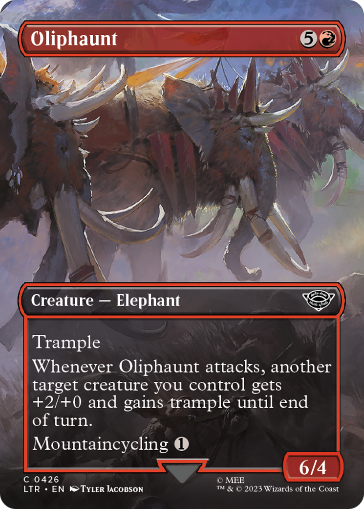 Oliphaunt (Borderless Alternate Art) [The Lord of the Rings: Tales of Middle-Earth] | L.A. Mood Comics and Games