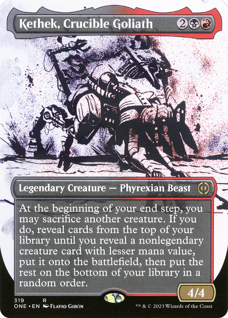 Kethek, Crucible Goliath (Borderless Ichor) [Phyrexia: All Will Be One] | L.A. Mood Comics and Games