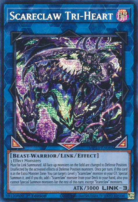 Scareclaw Tri-Heart [MP23-EN088] Prismatic Secret Rare | L.A. Mood Comics and Games