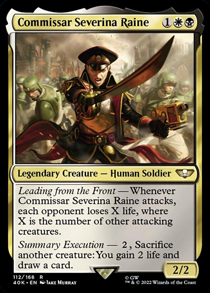 Commissar Severina Raine (Surge Foil) [Warhammer 40,000] | L.A. Mood Comics and Games