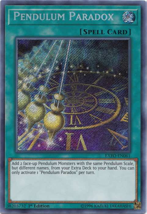 Pendulum Paradox [EXFO-EN061] Secret Rare | L.A. Mood Comics and Games