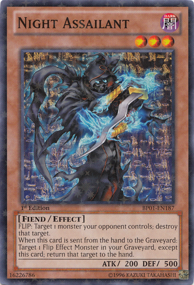 Night Assailant [BP01-EN187] Starfoil Rare | L.A. Mood Comics and Games