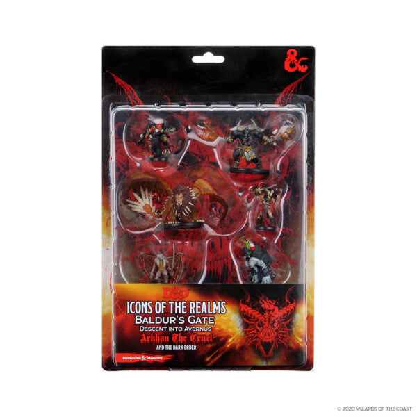 D&D Icons of the Realms Figure Pack: Descent into Avernus - Arkhan the Cruel and the Dark Order | L.A. Mood Comics and Games