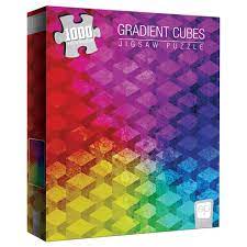 Puzzle: 1000 piece Gradient Cubes | L.A. Mood Comics and Games