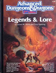 AD&D 2nd Ed. - Legends & Lore (USED) | L.A. Mood Comics and Games