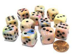 Chessex: D6 Festive™ DICE SET - 16MM | L.A. Mood Comics and Games