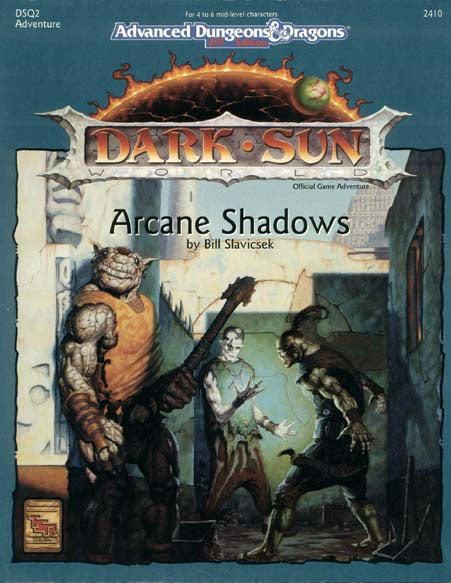 AD&D 2nd Ed.: Dark Sun - Arcane Shadows Box Set (USED) | L.A. Mood Comics and Games