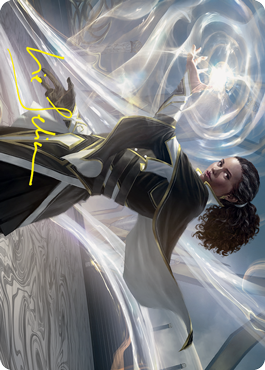 Clever Lumimancer Art Card (Gold-Stamped Signature) [Strixhaven: School of Mages Art Series] | L.A. Mood Comics and Games
